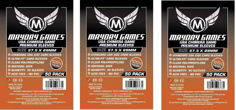 Finspan Comaptible Mayday Games Premium Sleeves Bundle (7078x3)